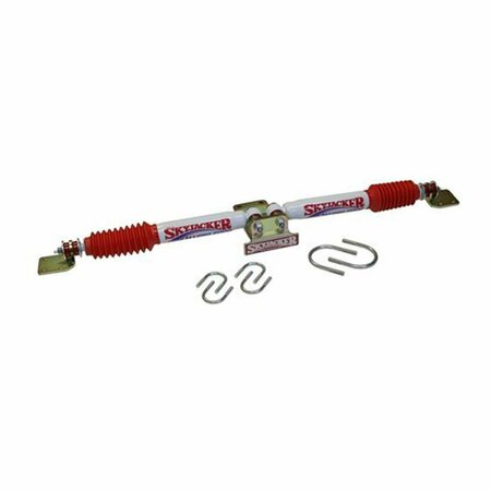 SUPERJOCK 9219 Dual Steering Stabilizer- Silver With Black Boot And Bracket SU3559149